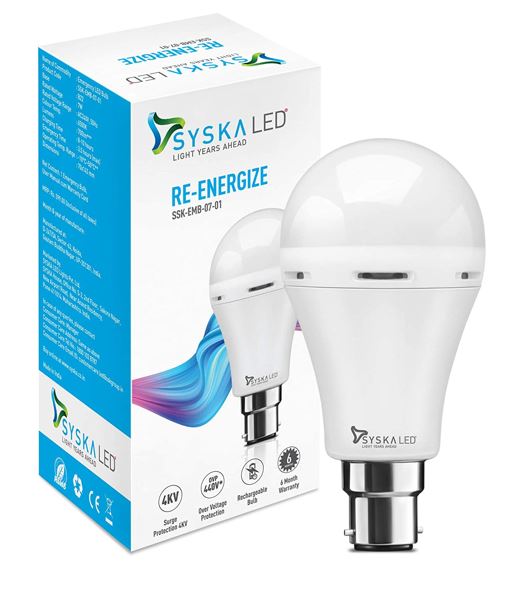 Syska b22 white led 2024 bulb 7 w