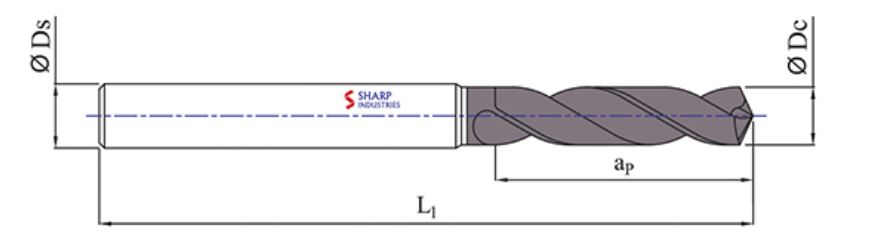 Sharp Industries 20 mm Drill Bits Standard 90 mm_1