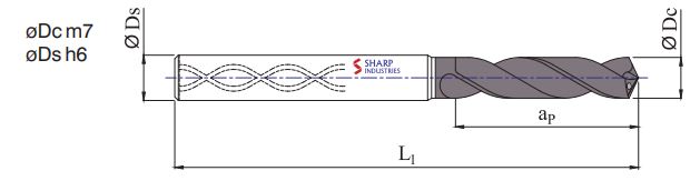 Sharp Industries 20 mm Drill Bits Standard SRD-30HC-SP 150 mm_1