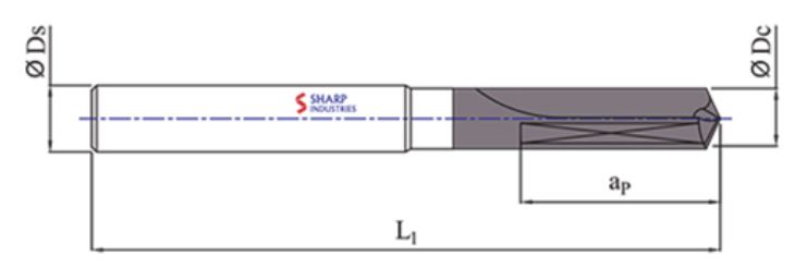 Sharp Industries 10 mm Drill Bits Double Margin SRD-30S-SF 130 mm_1