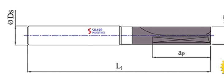 Sharp Industries 10 mm Drill Bits Double Margin SRD-31SB-SF 90 mm_1