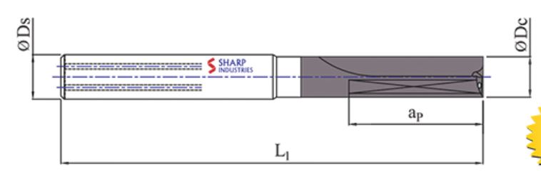 Sharp Industries 10 mm Drill Bits Double Margin SRD-31SB-SFP 90 mm_1