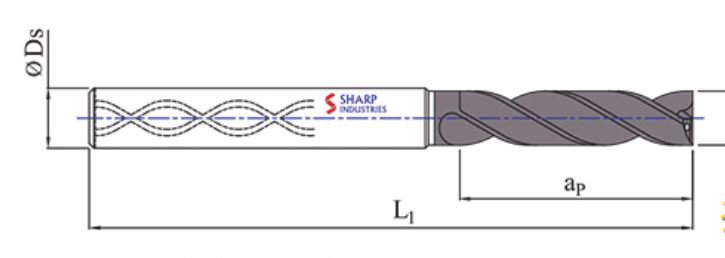 Sharp Industries 10 mm Drill Bits Double Margin SRD-31HB-SFP 90 mm_1