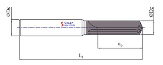 Sharp Industries 10 mm Drill Bits Holemill Cum Reamer SRD-33S-SX 90 mm_1