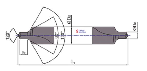 Sharp Industries 10 mm Drill Bits Center SRD-38S 100 mm_1