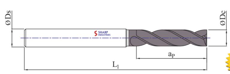 Sharp Industries 10 mm Drill Bits Straight Face SRD-31HC-SF 130 mm_1