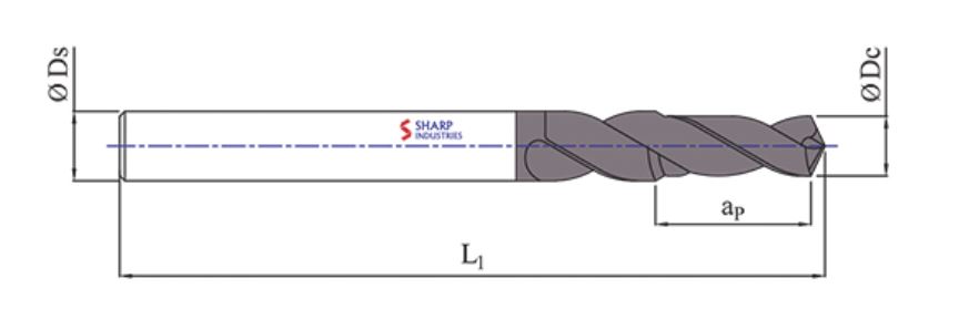 Sharp Industries 8 mm Drill Bits Step SRD-35HA 75 mm_1
