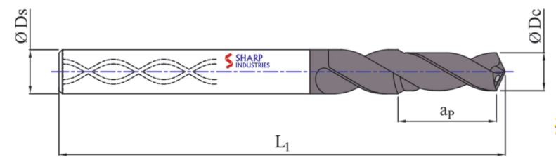 Sharp Industries 8 mm Drill Bits Step SRD-35H-SP 75 mm_1