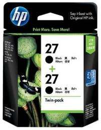 HP 27 Twin Pack Black Ink Cartridges_0