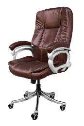 Durafur Revolving Brown 609.6 x 558.8 x 1219.2 mm Leather Office Chairs_0