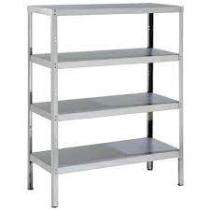 Stainless Steel Angle Frame 4 Layers Industrial Racks 5 ft_0