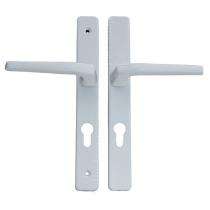 SBH zinc Rectangular Door Handles White Coated_0