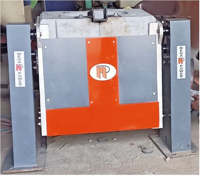 MEGA POWER 1500 kg/hr Induction Heating Furnace 1100 deg C Brass, Copper_1