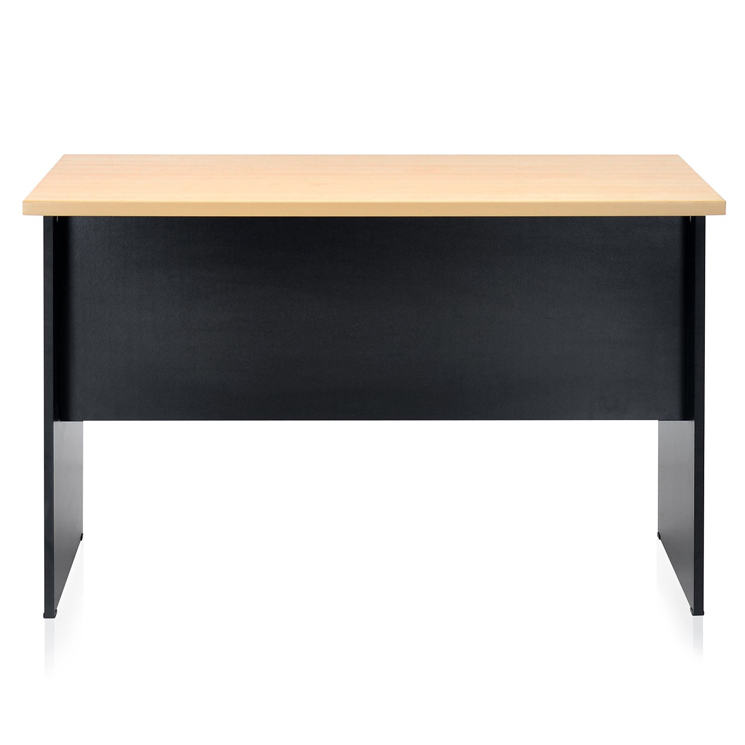 Executive Office Tables Maple, Black Engineered Wood_2