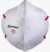 Venus N95 Leather, Paper, Aluminium Nose Masks Standard White_0