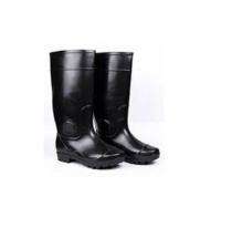 PVC Plain Toe Safety Shoes Black_0