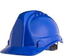 HDPE Blue Air Ventilated Safety Helmets_0