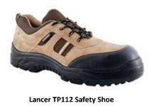 Lancer TP112 Suede Leather Steel Toe Safety Shoes Brown_0