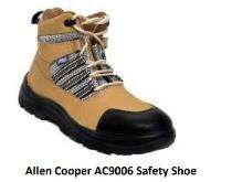 Allen Cooper AC-9006 Buff Nubuck Leather Steel Toe Safety Shoes Brown_0