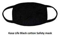 Kasa Life Respirator Cotton Nose Masks Standard Black_0