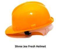 Shree Jee HDPE Yellow Pin Lock Safety Helmets_0