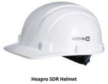 HEAPRO HDPE White Ratchet Safety Helmets SDR_0