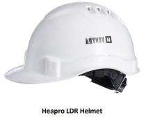 HEAPRO HDPE White Ratchet Safety Helmets LDR_0