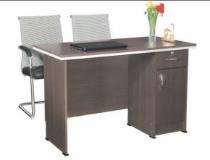 OFFICE SPACE Executive Office Tables Brown Wood_0