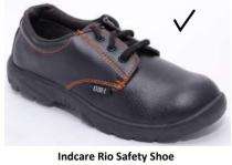 Indcare Rio Synthetic Leather Steel Toe Safety Shoes Black_0