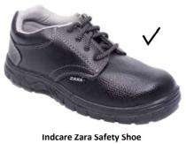 Indcare Zara Synthetic Leather Steel Toe Safety Shoes Black_0