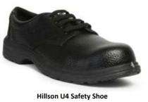 Hillson U4 Synthetic Leather Steel Toe Safety Shoes Black_0