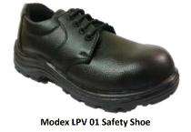 Modex LPV 01 Buff Leather Steel Toe Safety Shoes Black_0