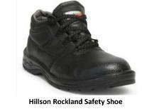 Hillson Rockland Barton Print Leather Steel Toe Safety Shoes Black_0
