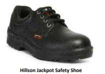 Hillson Jackpot Barton Print Leather Steel Toe Safety Shoes Black_0