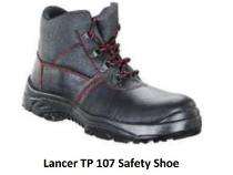 Lancer TP 107 Buff Alabama Leather Steel Toe Safety Shoes Black_0