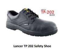 Lancer TP-202 Barton Print Leather Steel Toe Safety Shoes Black_0