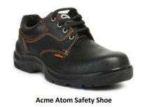 ACME Atom Barton Print Leather Steel Toe Safety Shoes Black_0