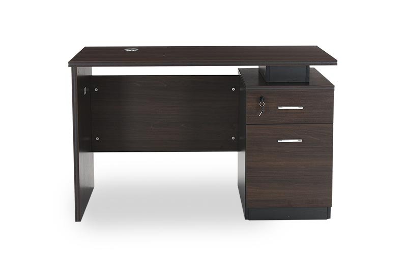 Executive Office Tables Dark Brown Pre Laminated Particle Wood_1