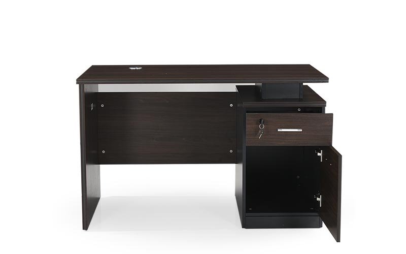 Executive Office Tables Dark Brown Pre Laminated Particle Wood_2