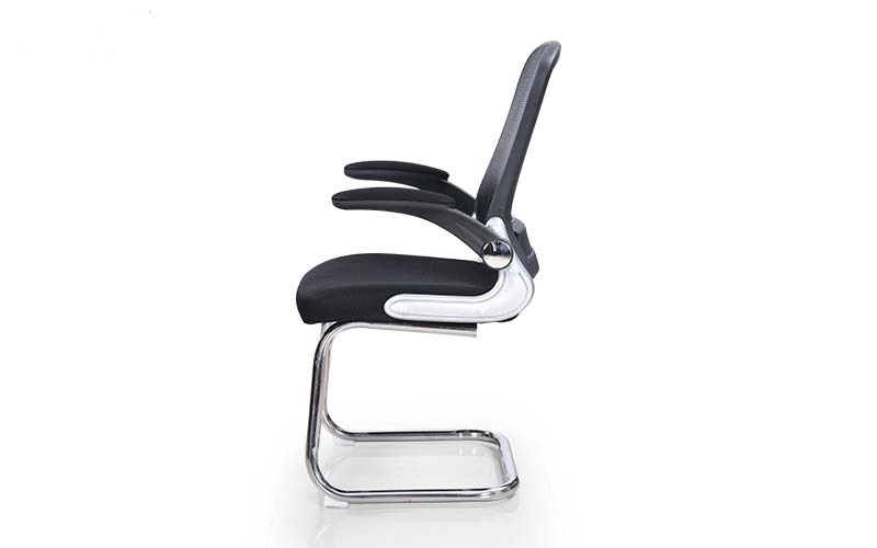 Visitor Black 1080 x 635 x 605 mm SS and Nylon Mesh Office Chairs_1