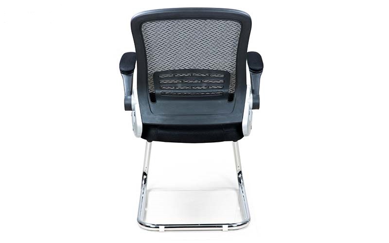 Visitor Black 1080 x 635 x 605 mm SS and Nylon Mesh Office Chairs_3