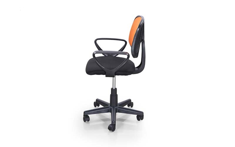 Revolving Black and Orange 985 x 635 x 605 mm Mesh Office Chairs_1