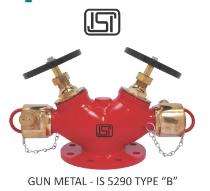 SWATI Gun Metal Double Headed Hydrant Valves_0