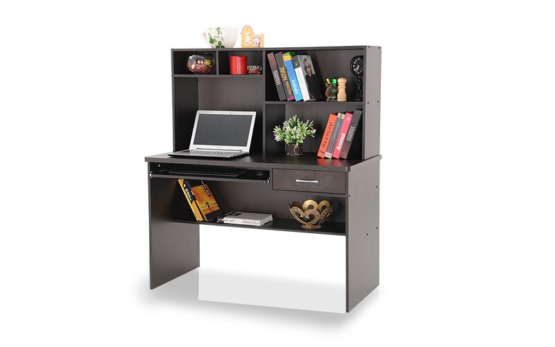 Counter Office Tables Brown Pre Laminated Particle Wood_2