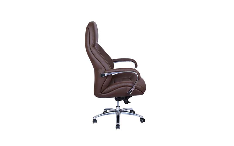 Revolving Brown 1080 x 635 x 605 mm Fabric Office Chairs_2