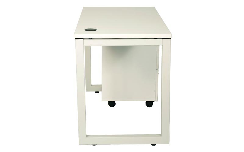 Computer Office Tables White Pre Laminated Particle Wood_2