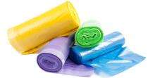 PE Trash Garbage Bags 30 litre 40 Micron Green, Blue, Yellow, Purple_0