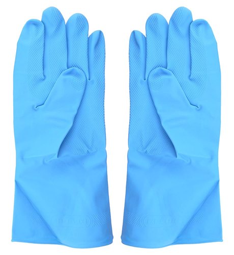 DPL Mid Forearm and Flock Lined Nitrile Safety Gloves 10 inch_0