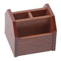 Wood Brown Mobile Holder  Pen Stand_0