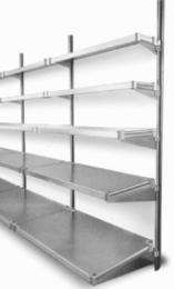 Stainless Steel Cantilever 5 Layers Industrial Racks 6 ft_0